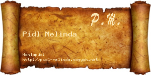 Pidl Melinda névjegykártya